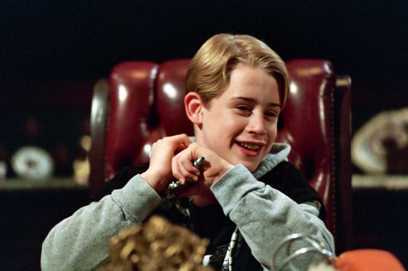 Macaulay Culkin on the set of "Richie Rich" in Los Angeles, CA, United States. | Source: Getty Images