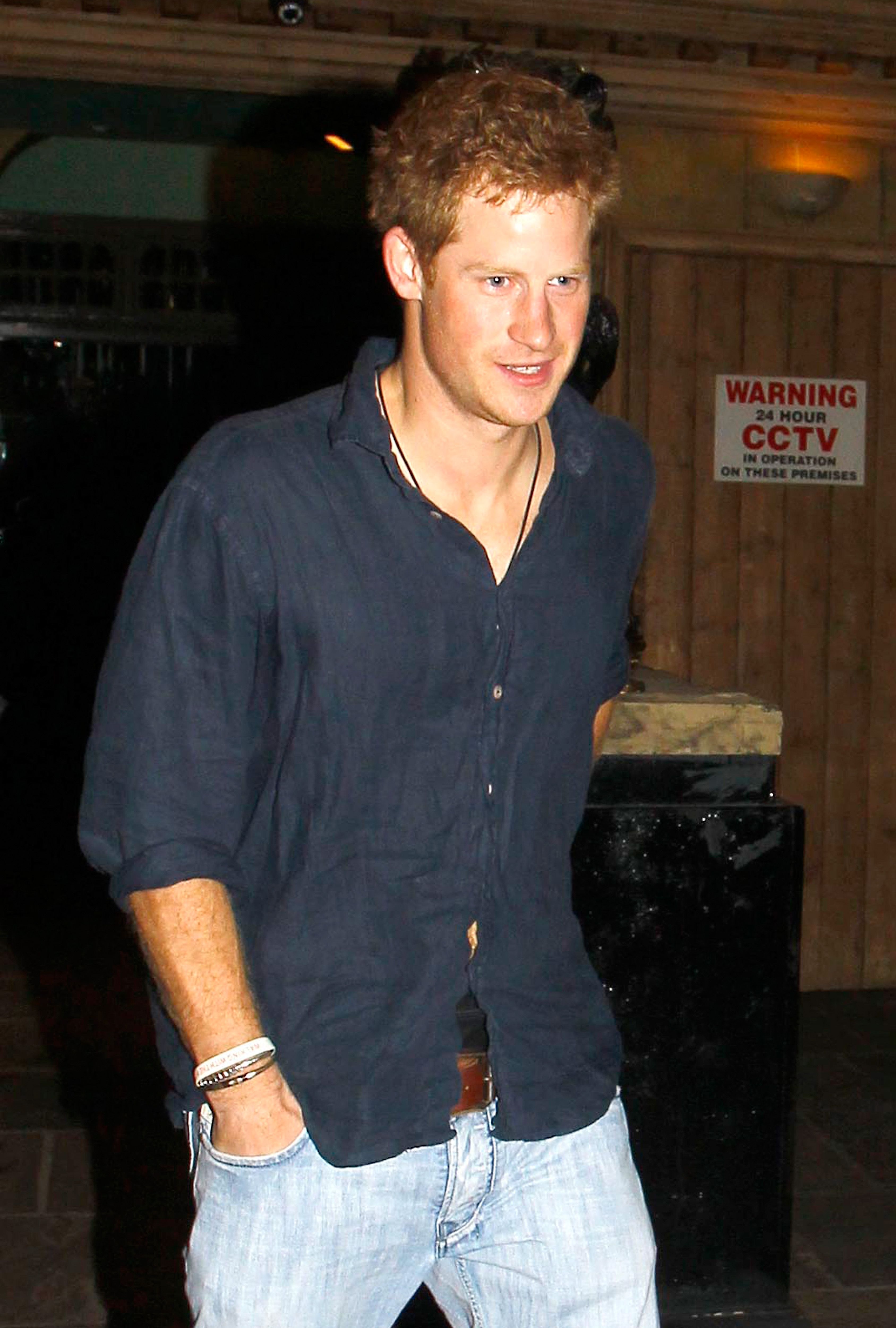 Prince Harry departs Public nightclub on September 24, 2011 in London, England | Source: Getty Images 