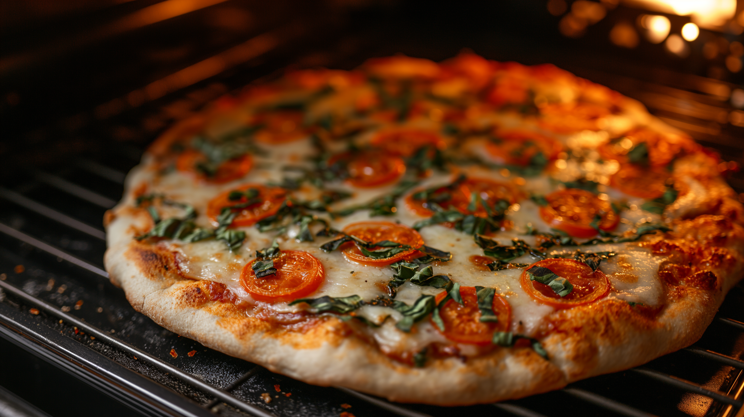 Pizza in an oven | Source: Midjourney