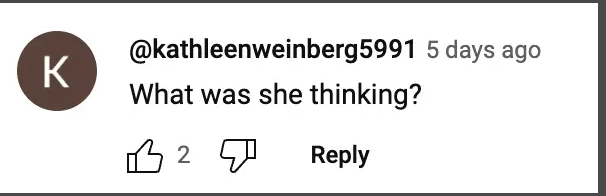 User comment dated September 15, 2023 | Source: Youtube.com/@AccessHollywood
