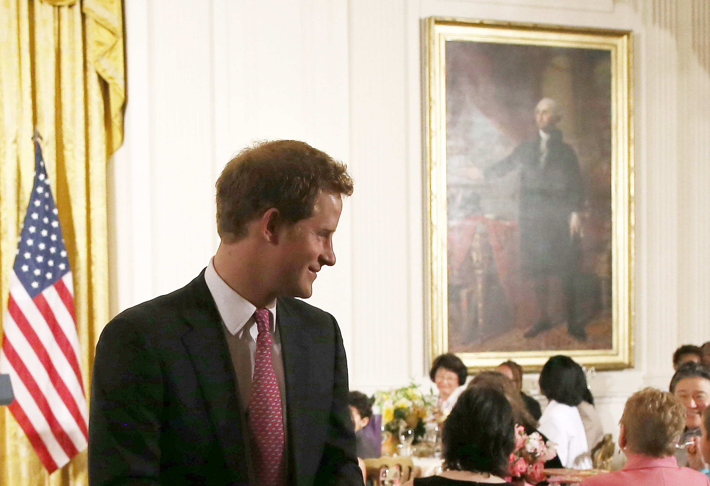Prince Harry at an event hosted by former First Lady of the United States Michelle Obama to honor military families at the White House in Washington, DC | Source: Getty Images
