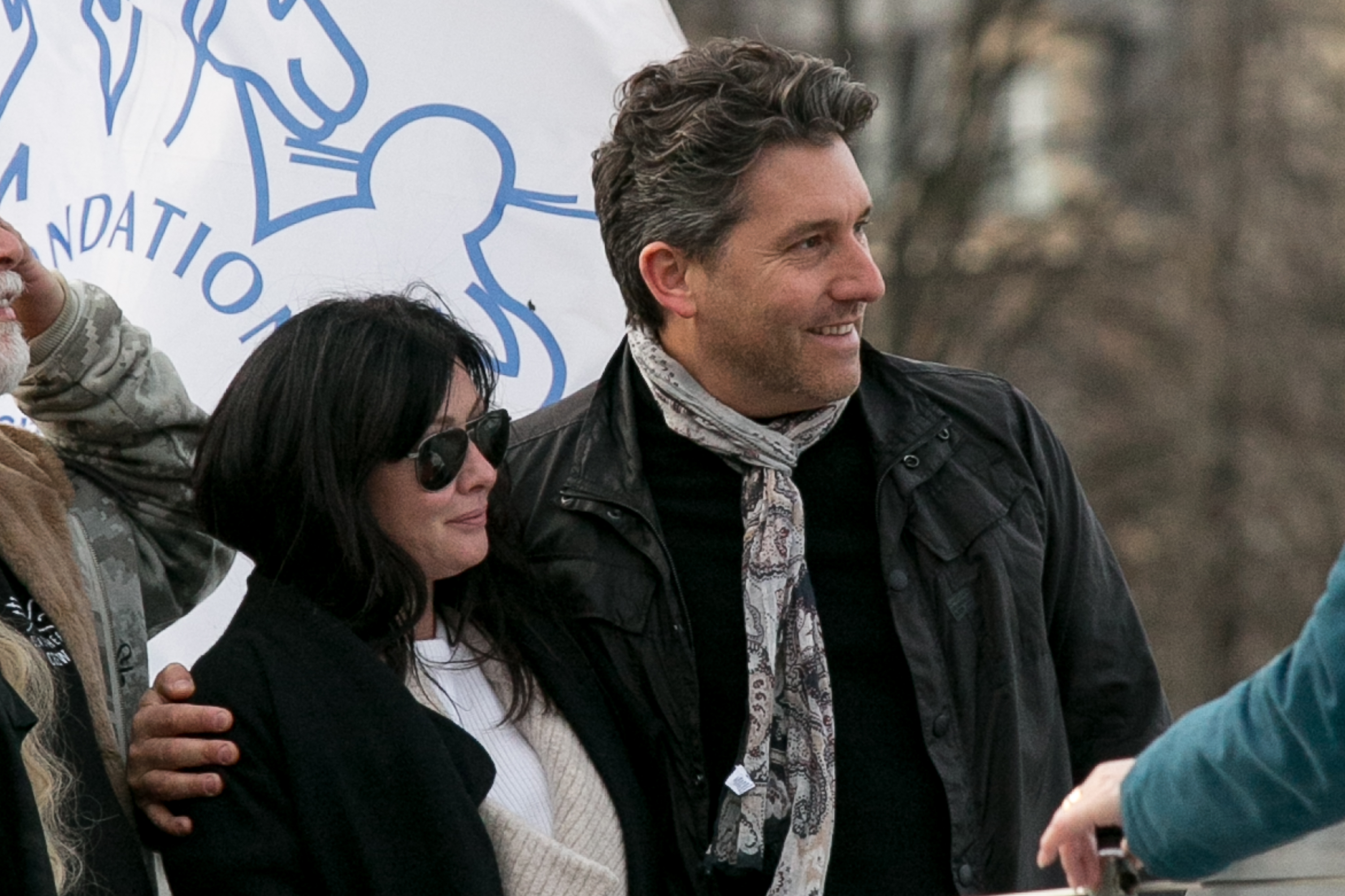 Shannen Doherty and Chris Cortazzo on February 23, 2015, in Paris, France. | Source: Getty Images