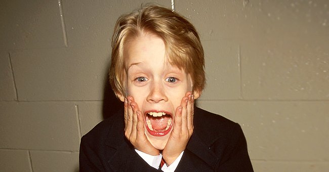 Actor Macaulay Culkin making face like his Home Alone character on  January 01, 1991 | Photo: Getty Images