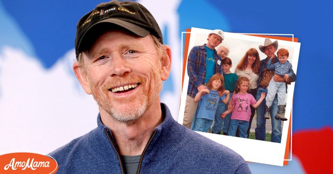 Picture of movie director Ron Howard [left]. Picture of movie director Ron Howard with his family [right] | Photo: Getty Images || instagram.com/realronhoward