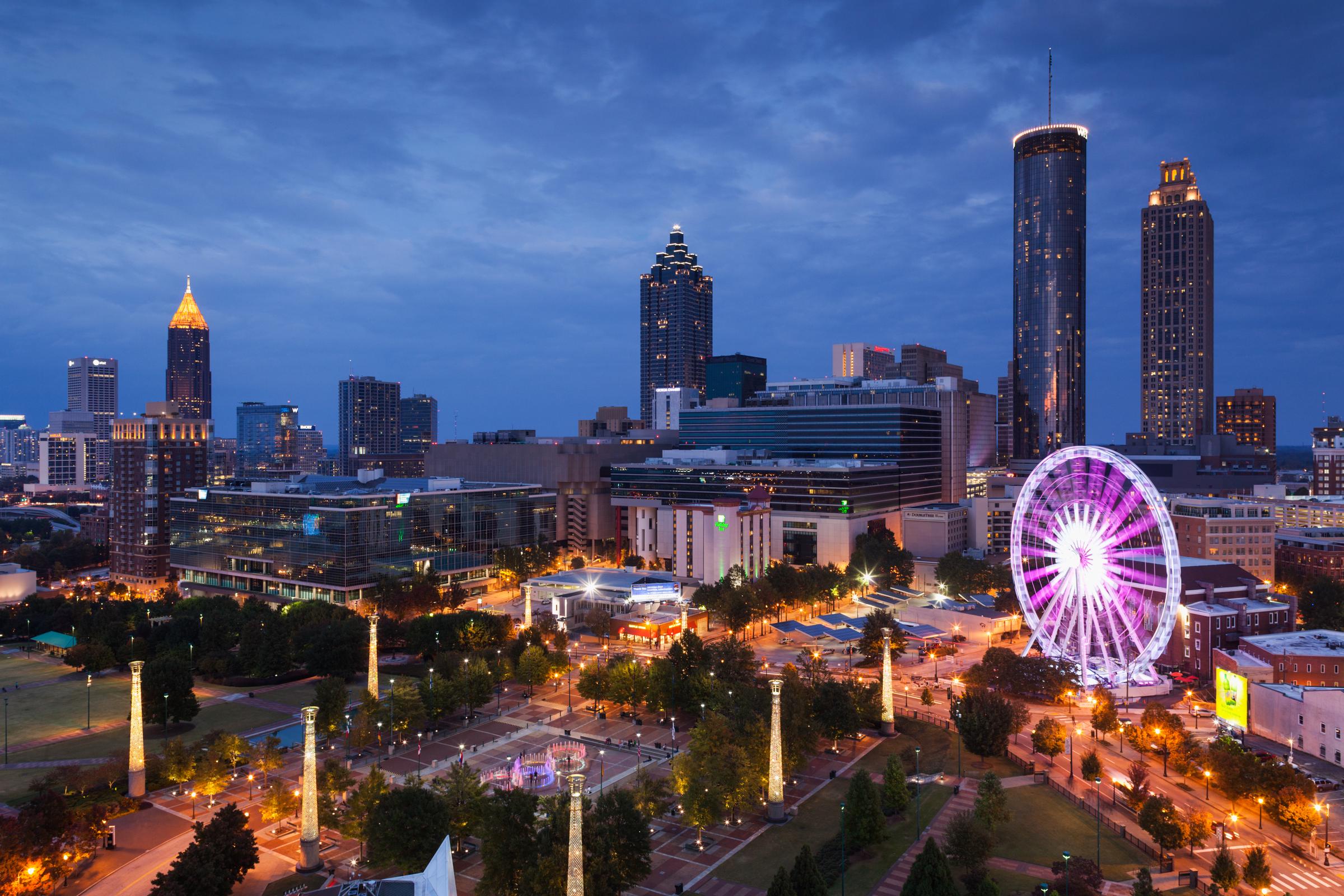 Elevated city view of Atlanta, Georgia. | Source: Getty Images