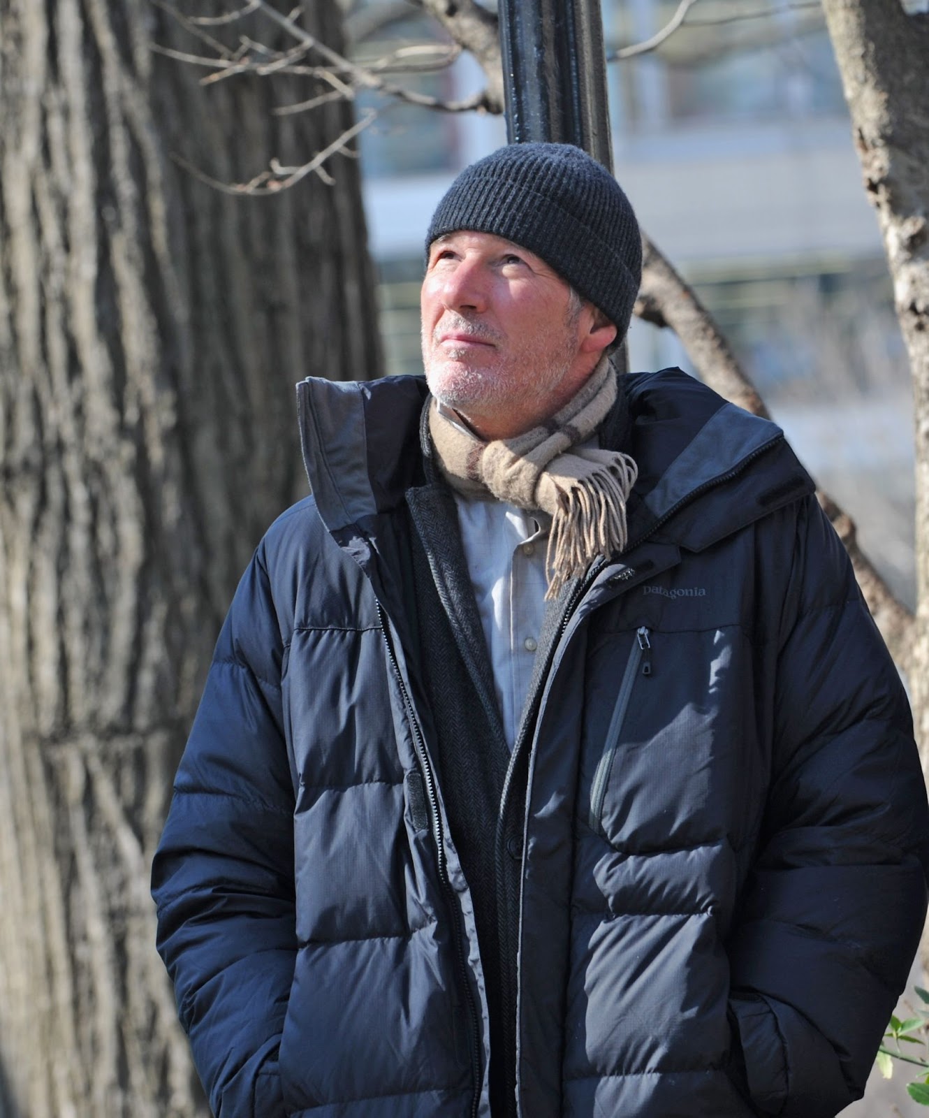 Richard Gere on the set of "Time Out of Mind" on March 26, 2014, in New York. | Source: Getty Images