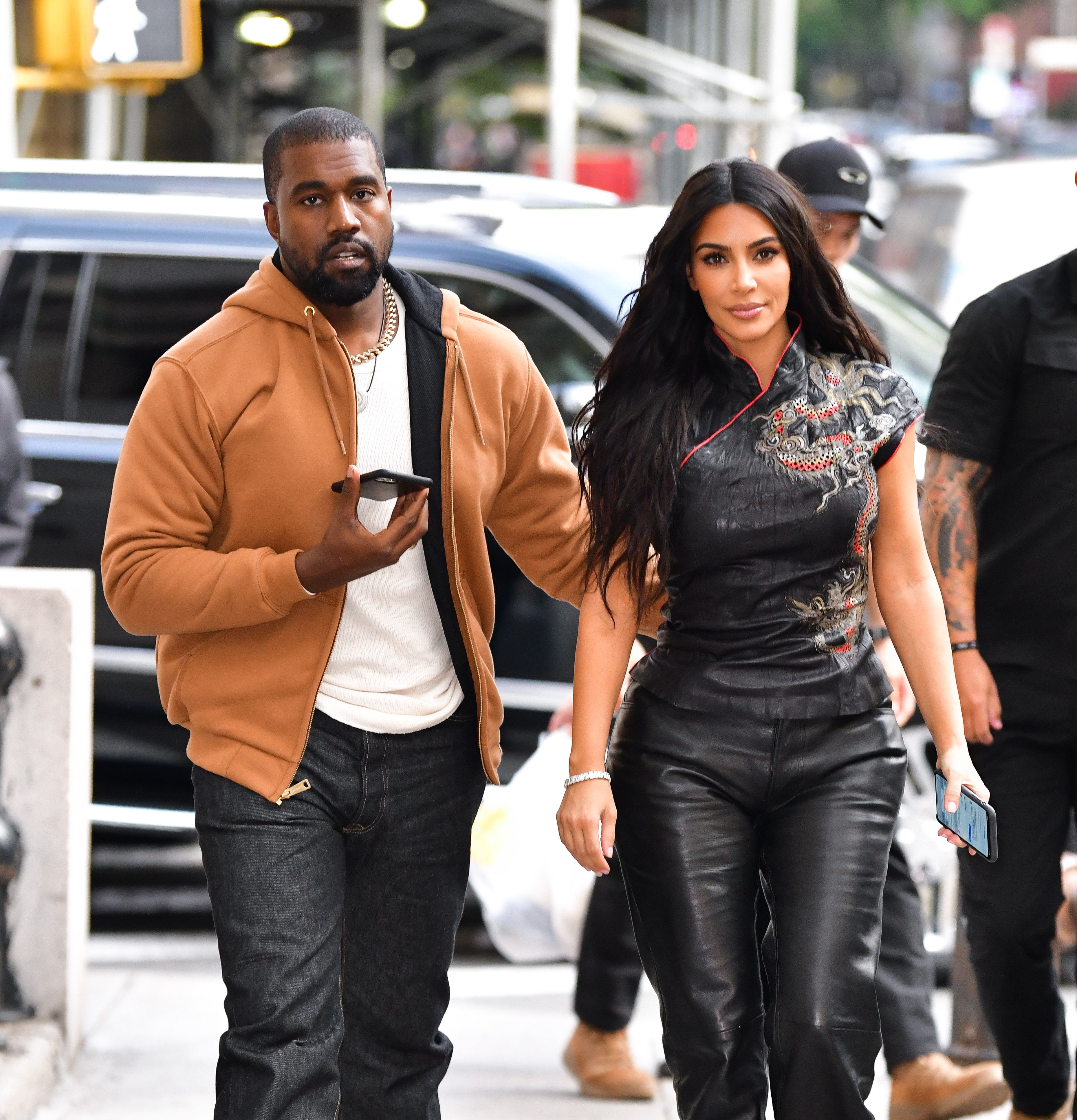 Kanye West and Kim Kardashian West visit Dover Street Market on October 25, 2019 in New York City. | Source: Getty Images