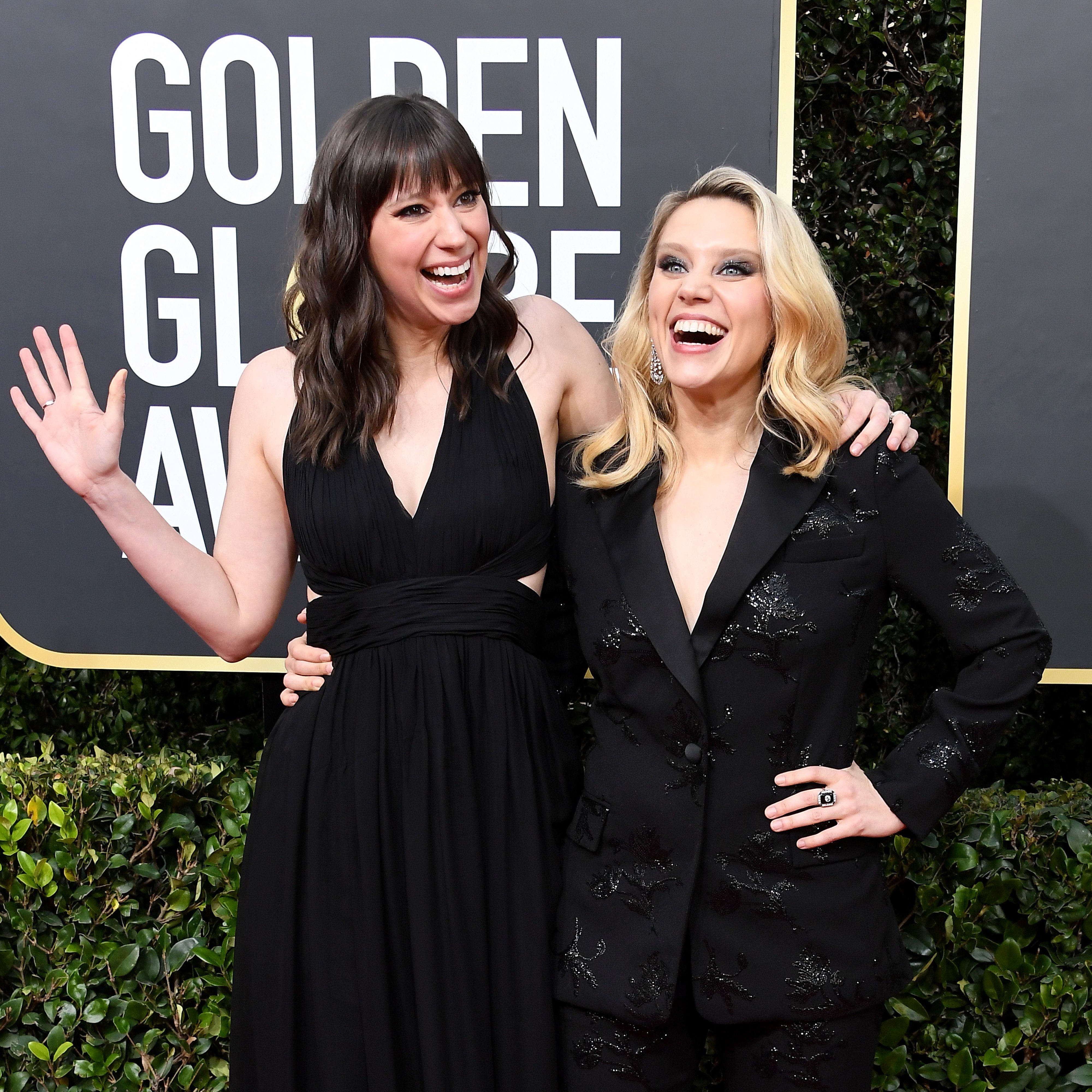 Emily Lynne and Kate McKinnon attend the 77th Annual Golden Globe Awards at The Beverly Hilton Hotel on January 05, 2020, in Beverly Hills, California. | Source: Getty Images