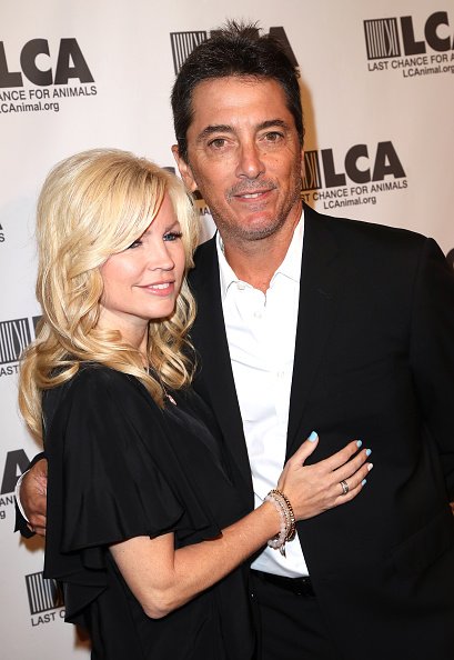 Renee Sloan and actor Scott Baio at The Beverly Hilton Hotel on October 14, 2017 | Photo: Getty Images