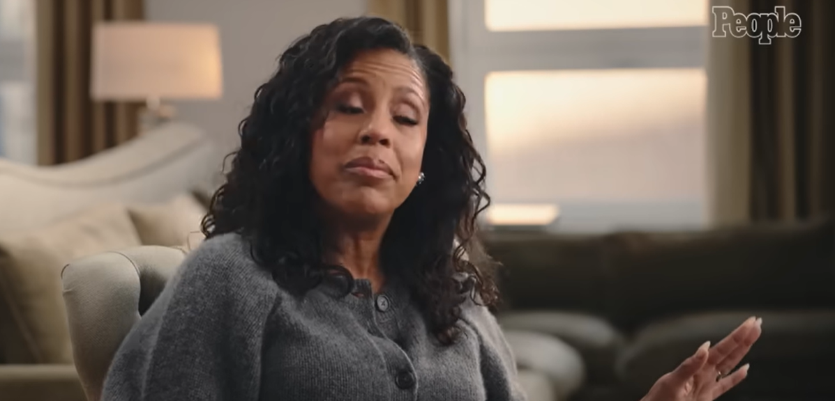 Sheinelle Jones gets emotional during the interview, from a video post dated January 14, 2026. | Source: YouTube/People