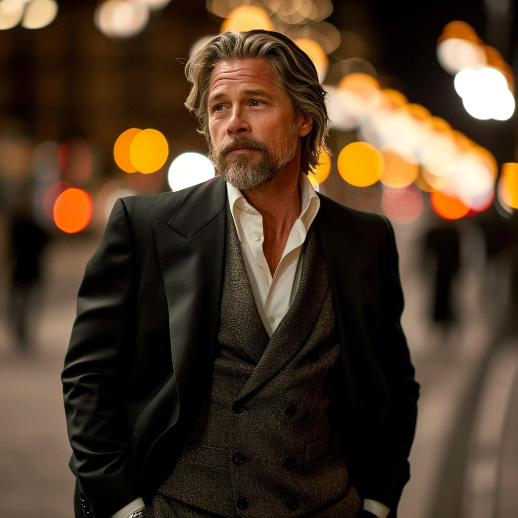 Brad Pitt via AI | Source: Midjourney