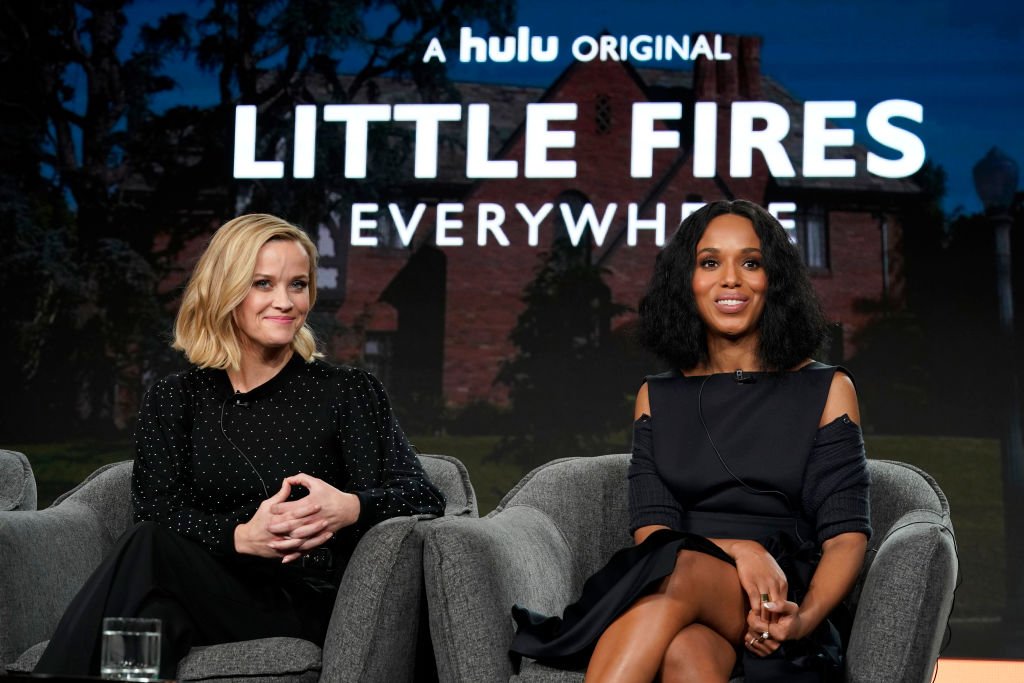 Reese Witherspoon and Kerry Washington spoke onstage during the Hulu Panel at Winter TCA 2020 on January 17, 2020 in Pasadena, California | Photo: Getty Images