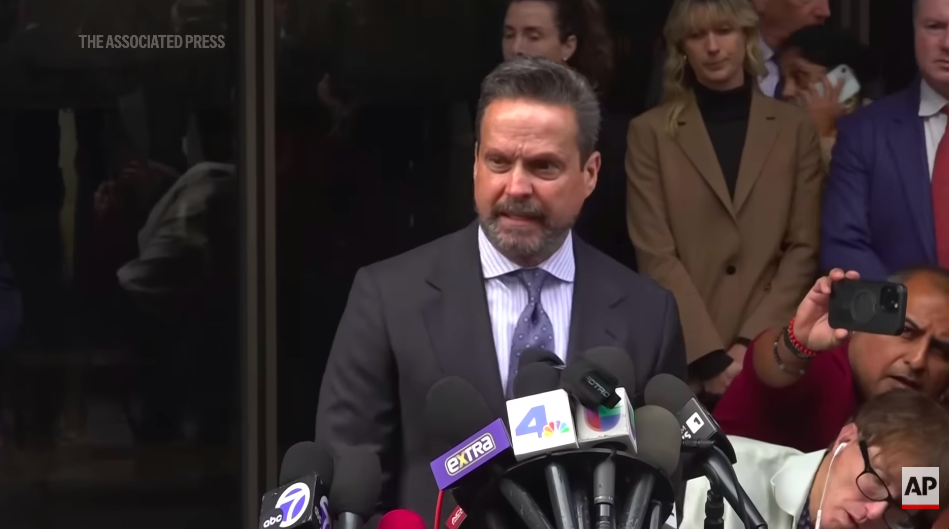 Alan Jackson addressing reporters and the media about the murder case. | Source: YouTube/Associated Press