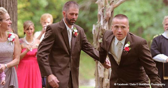 Dad stops daughter’s wedding procession so another man can walk her down the aisle too