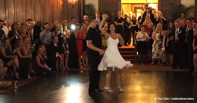 Adorable couple performed 'Dirty Dancing' routine so well that it bewitched wedding guests