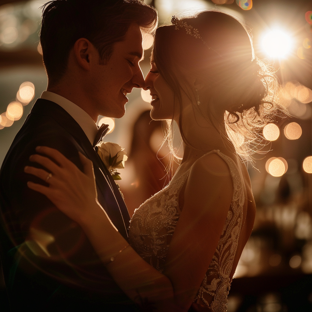 A bride and groom dancing together | Source: Midjourney