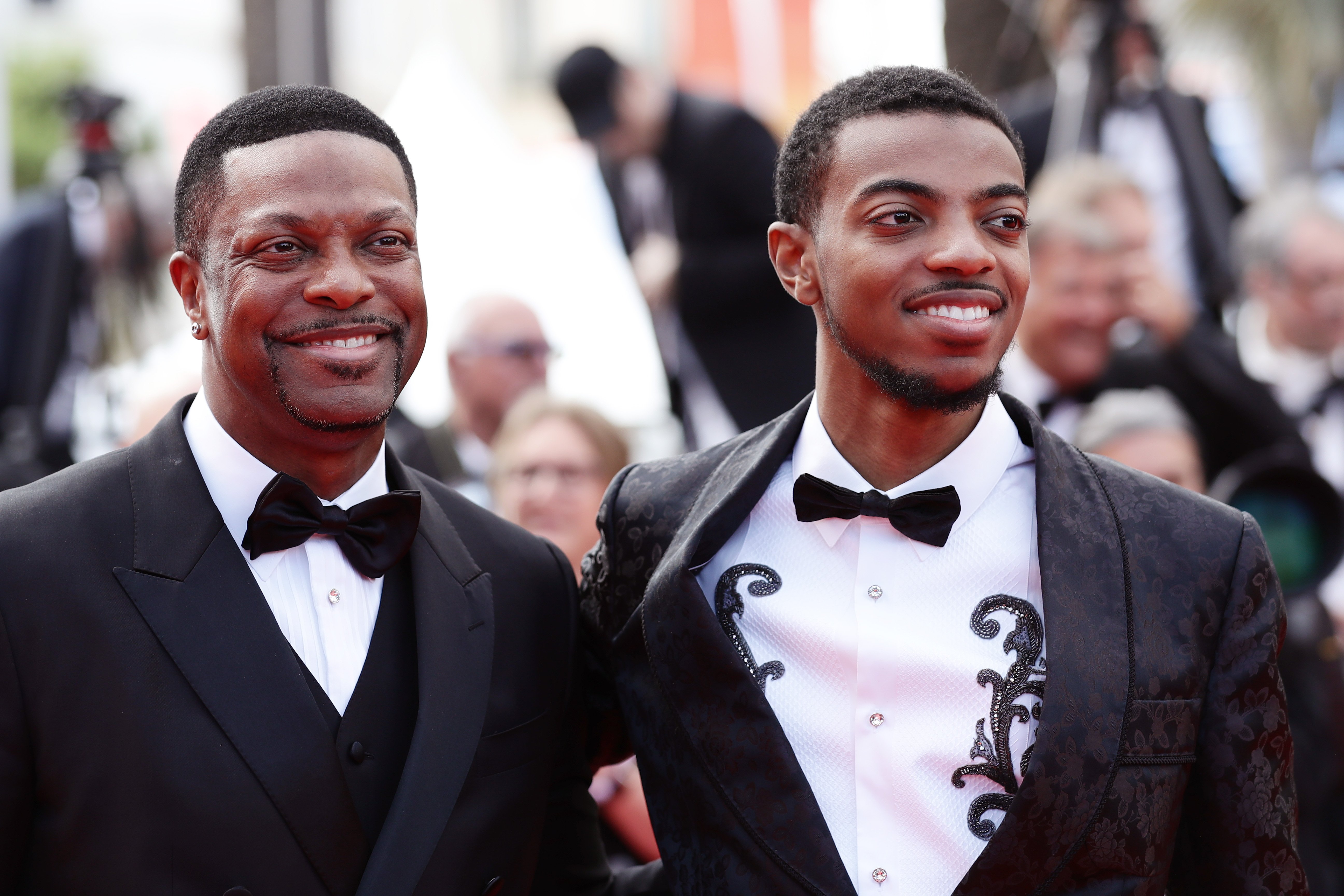 Chris Tucker and his son Destin Christopher Tucker attend the screening of "Once Upon A Time In Hollywood" during the 72nd annual Cannes Film Festival on May 21, 2019 | Photo: GettyImages