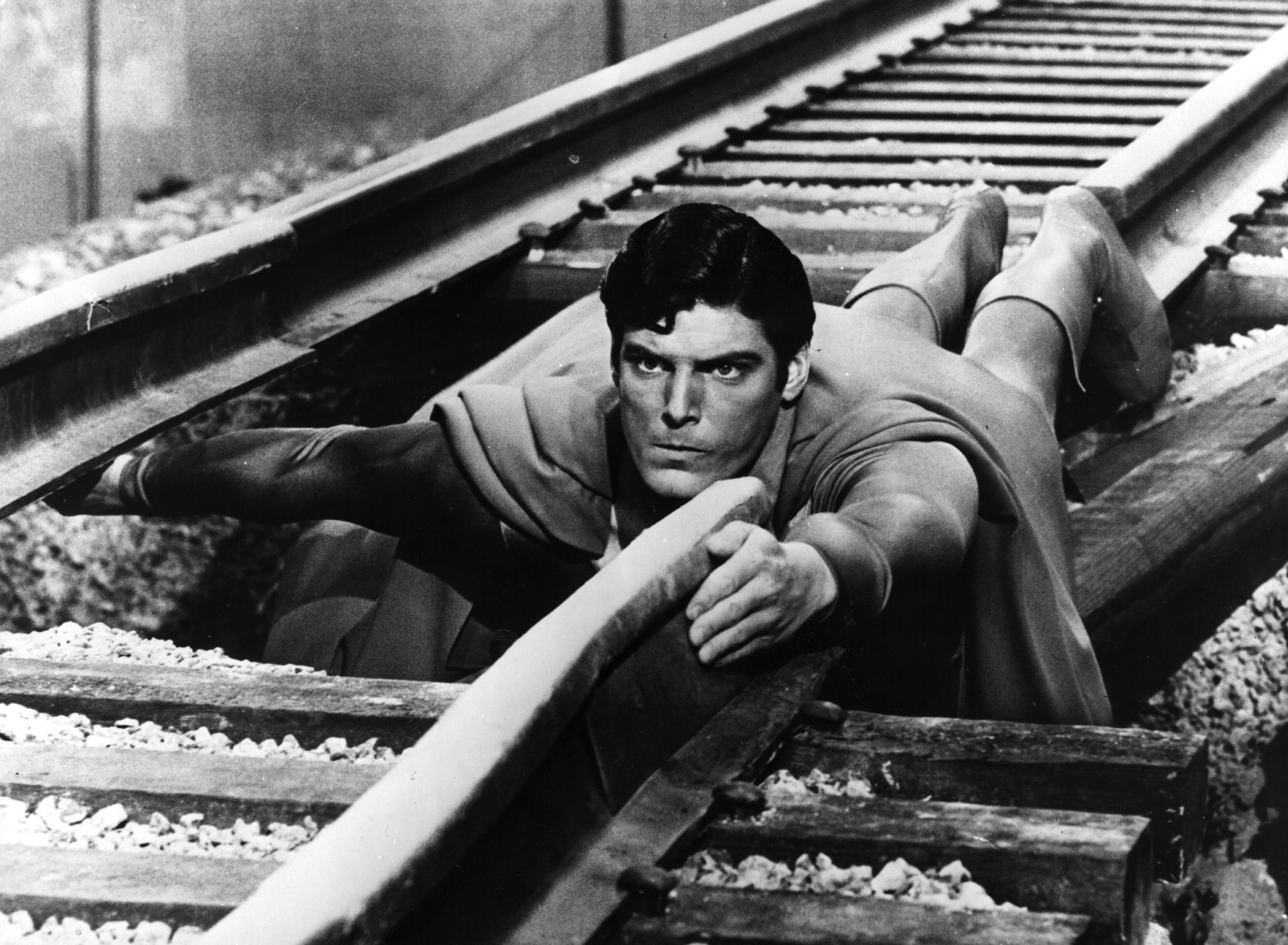 Superman, played by Christopher Reeve in the film,"Superman," circa 1978 | Source: Getty Images