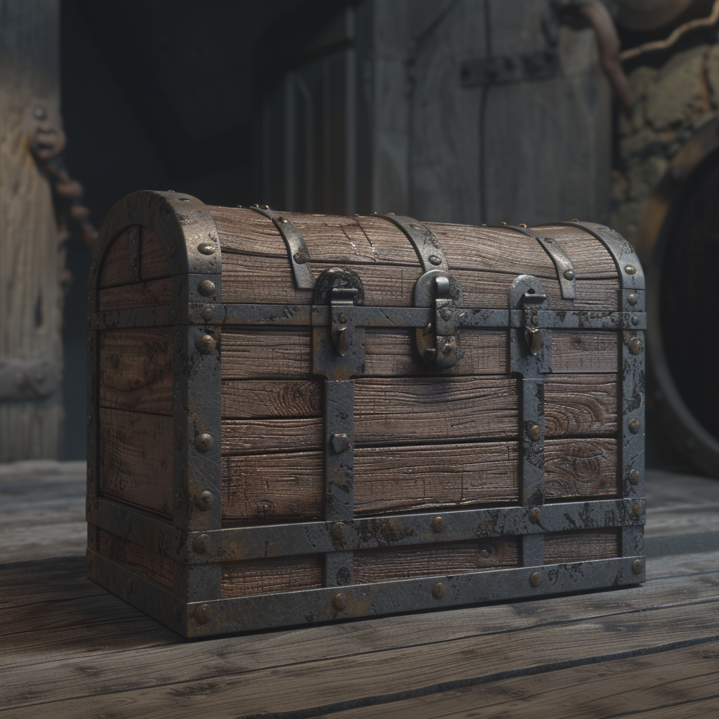 A wooden chest | Source: Midjourney