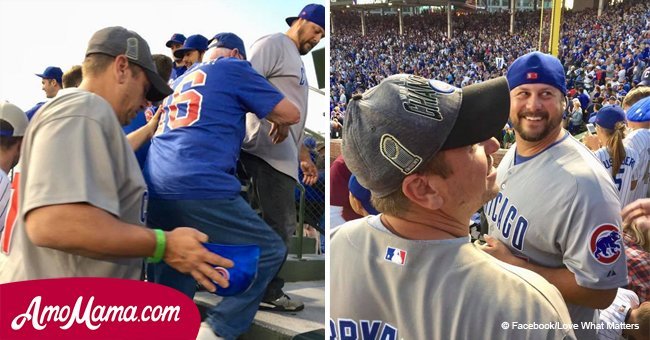 Strangers help elderly man at baseball game. Then they learn he is seriously ill