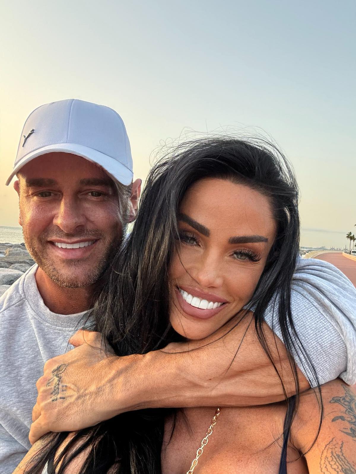 Lee Andrews and Katie Price, as seen in a photo posted on 25 April 2026. | Source: Facebook/Katie Price