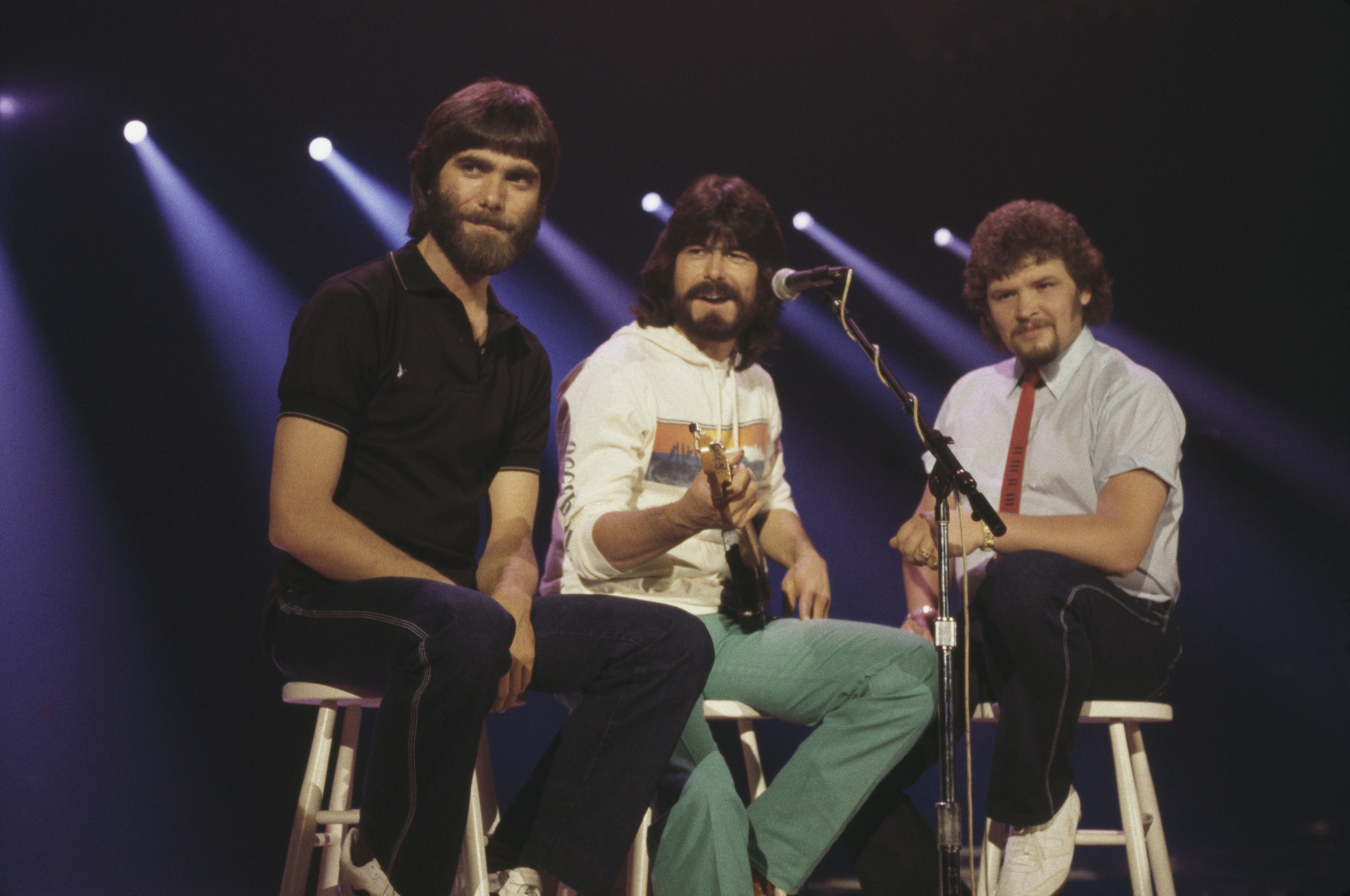 Alabama (Randy Owen, Teddy Gentry and Jeff Cook), U.S. country music band, pose for a portrait on January 01, 1980 | Photo: Getty Images