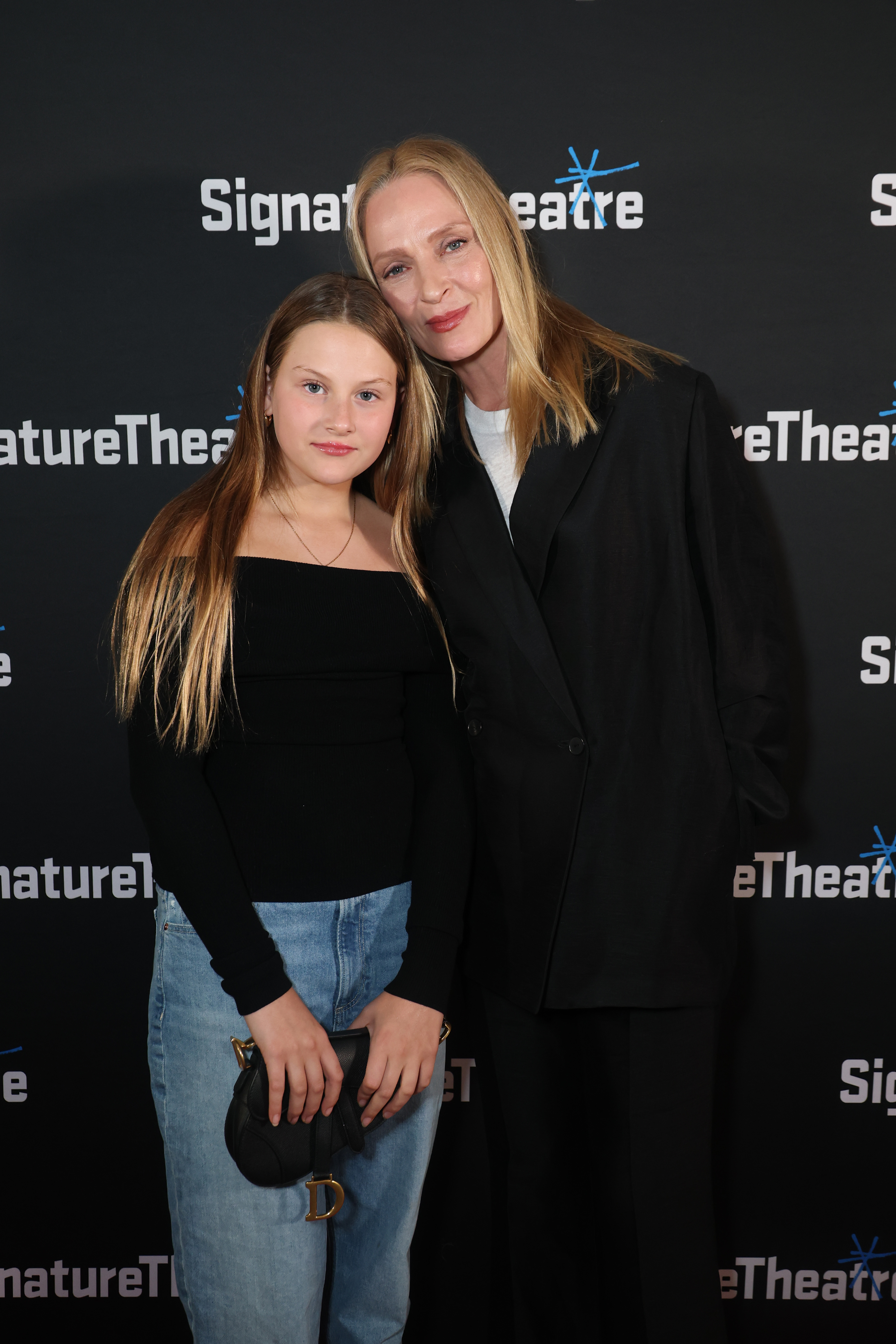 Luna Thurman-Busson and Uma Thurman at the "Eurydice" Opening Night at Signature Theatre on June 2, 2025, in New York City. | Source: Getty Images