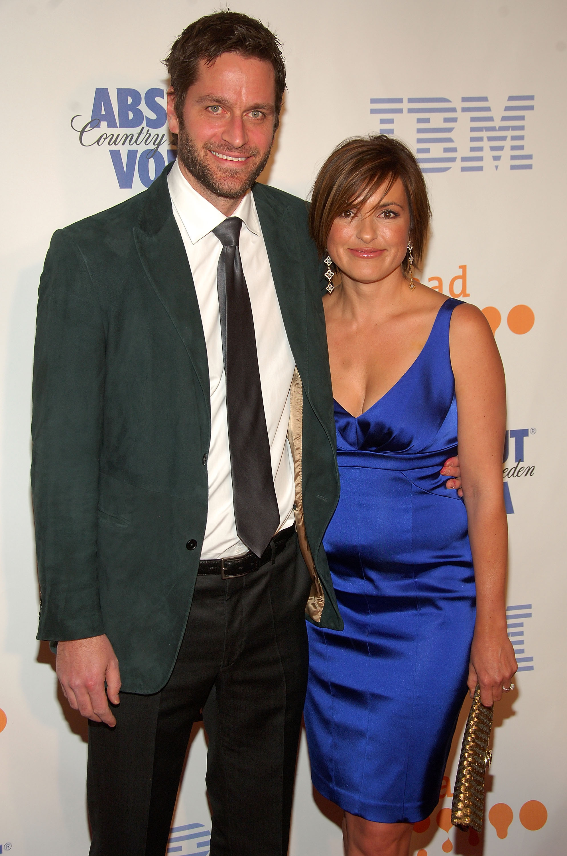Peter Hermann und Mariska Hargitay bei den 19. jährlichen GLAAD Media Awards im Marriott Marquis am 17. März 2008 in New York City | Quelle: Getty Images