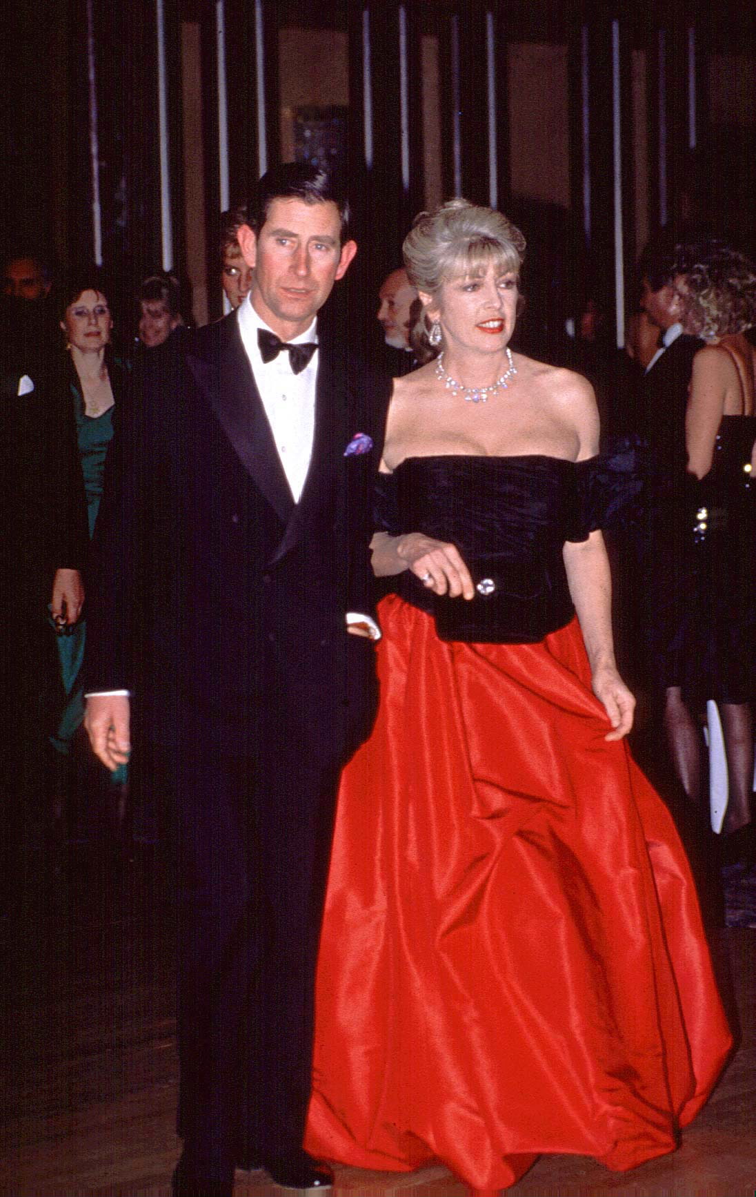 Prince Charles & Lady Dale Tryon (aka Kanga) at The Diamond Ball at The Royal Lancaster Hotel in aid of the charity ' Sane ' | Source: Getty Images