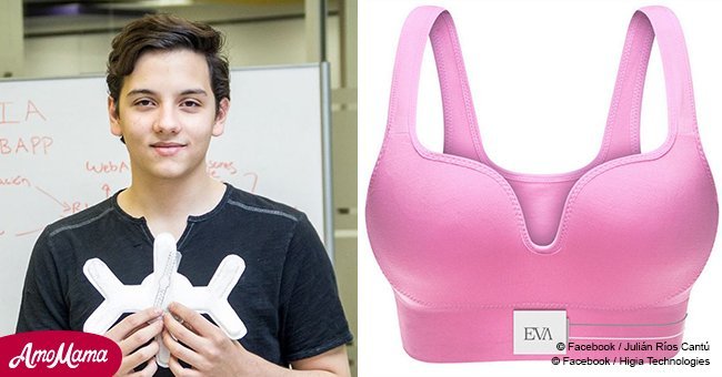 After boy's mom almost dies, he designs a bra that can detect breast cancer