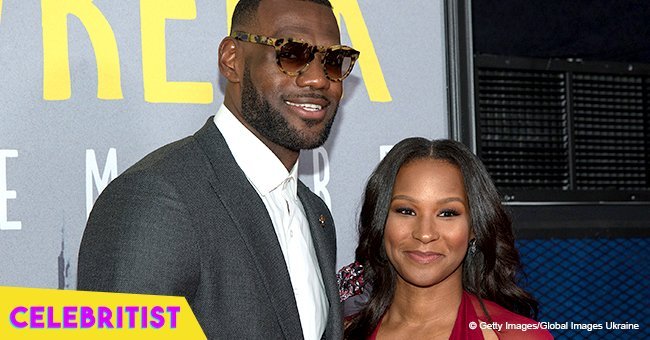 LeBron James shows love to his wife and daughter during son's game in adorable video