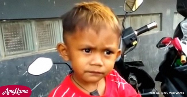 Cute 2-year-old boy shocks everyone with his unhealthy habit