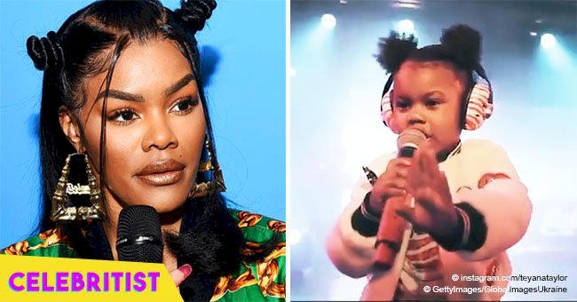 Teyana Taylor's 2-year-old daughter takes over the stage with a performance at mom's concert