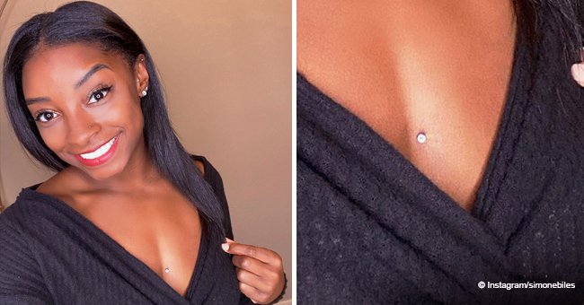 Simone Biles Posts Photo of Herself in Black Low-Cut Top ...