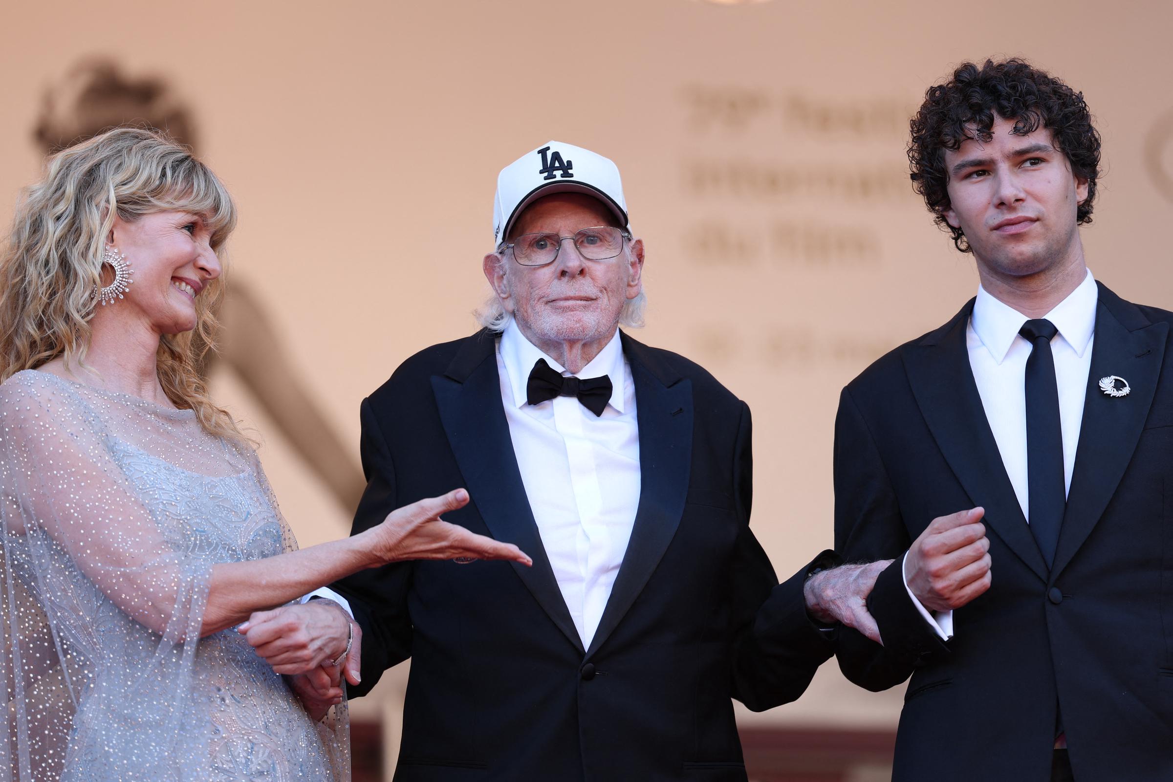 Laura, Bruce Dern, and Ellery Harper at the 79th edition of the Cannes Film Festival in Cannes, southern France on May 20, 2026 | Source: Getty Images