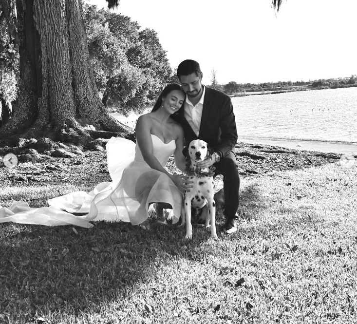 Amanda DeWitt and Andrew LeBlanc before their wedding on January 2, 2024 | Source: Instagram/amanda_please5