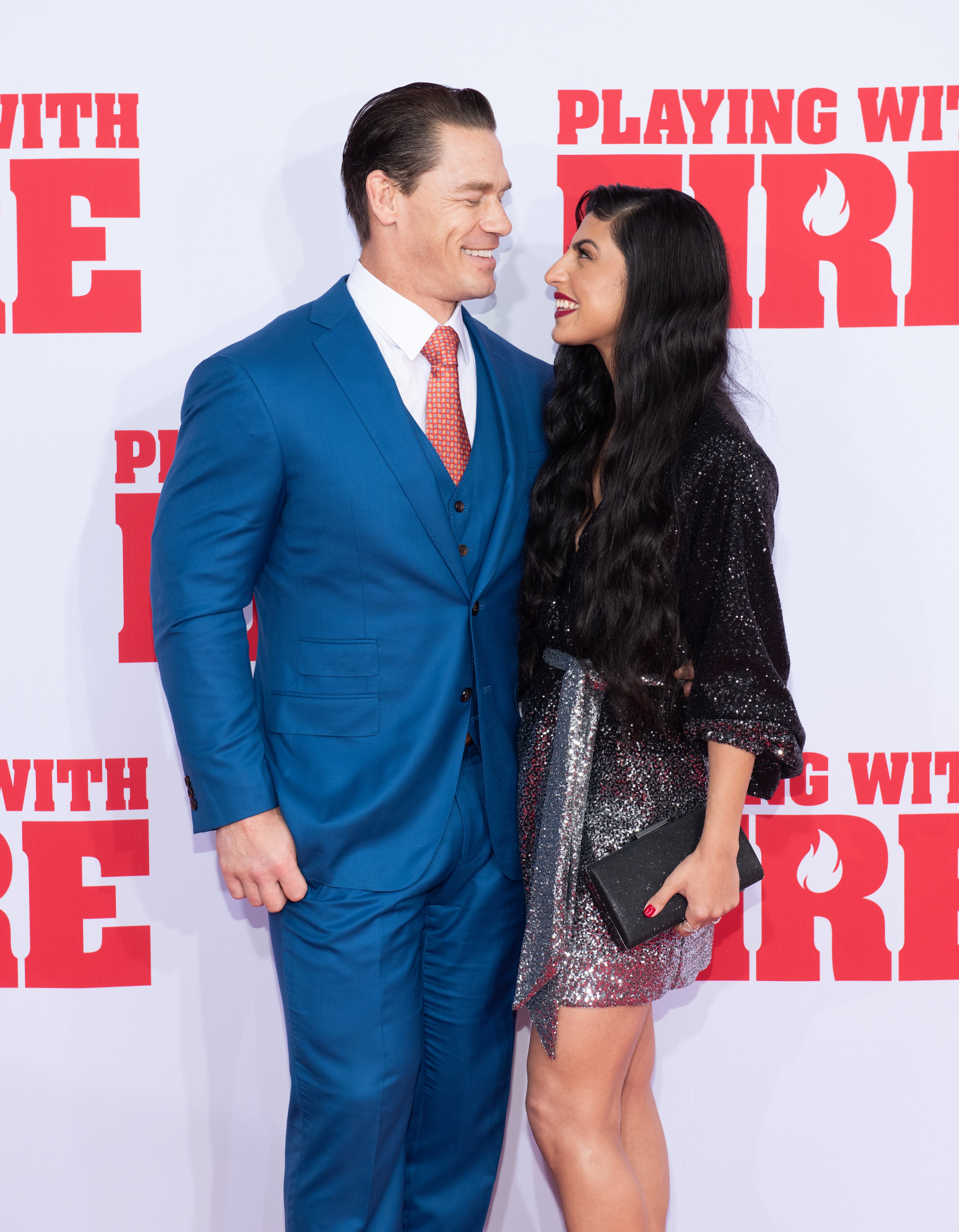 John Cena et sa petite amie Shay Shariatzadeh au 