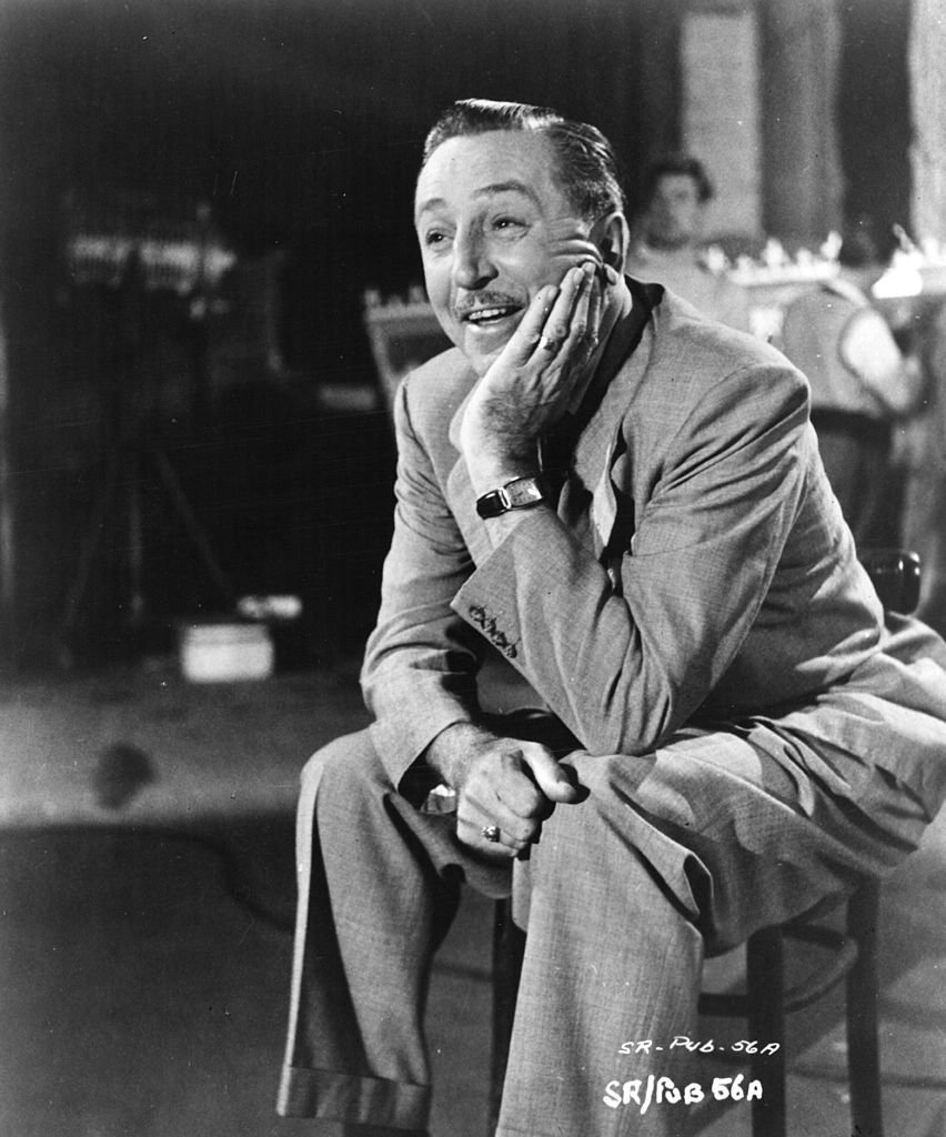 Walt Disney during a visit to England for the filming of "The Sword And The Rose." | Getty Images