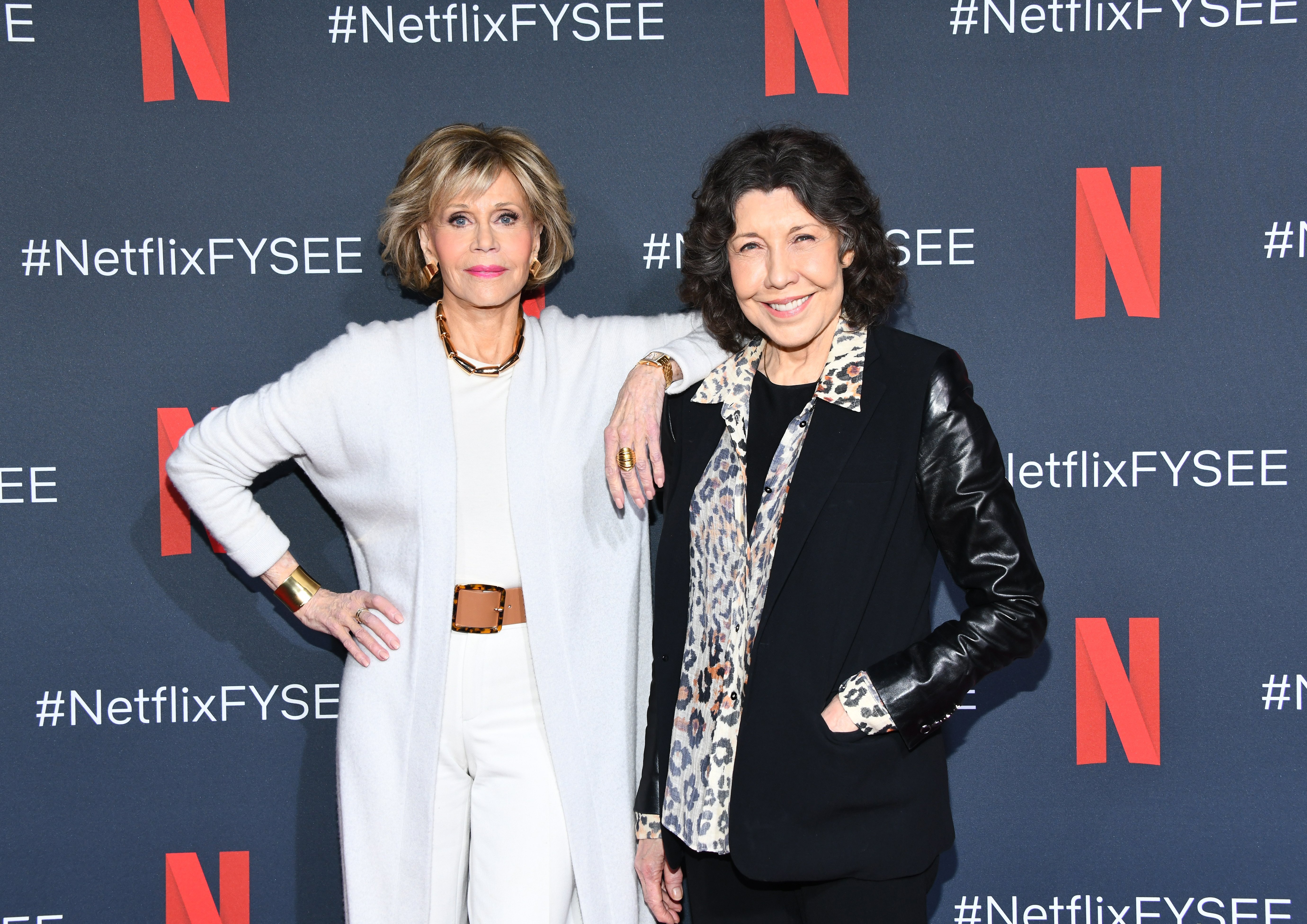 Jane Fonda and Lily Tomlin at FYC Event For Netflix's "Grace And Frankie" at Raleigh Studios on May 18, 2019  | Photo: GettyImages