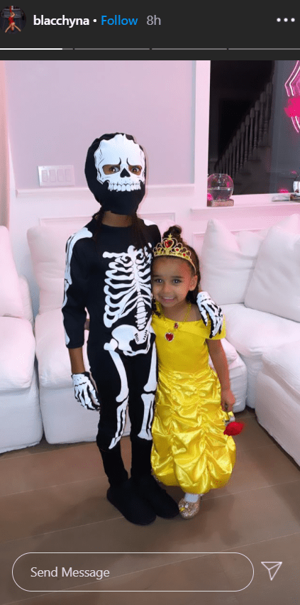 Rob Kardashian's daughter, Dream, and her brother, King Cario, dressed up in Halloween costumes. | Photo: Instagram/blacchyna