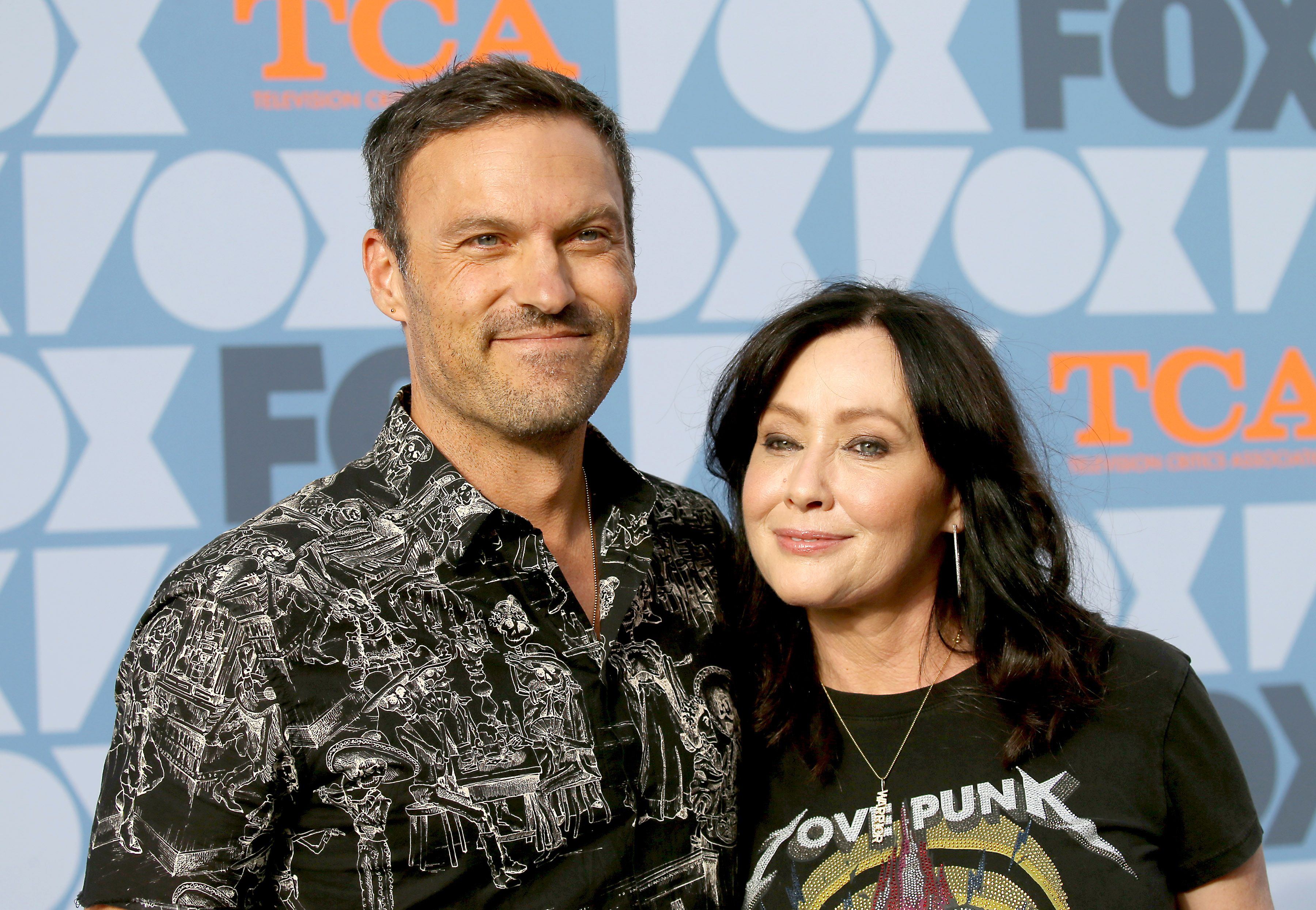 Shannen Doherty and Brian Austin Green, both accomplished US actors, grace the FOX Summer TCA 2019 All-Star Party at Fox Studios in Los Angeles on August 7, 2019 | Source: Getty Images
