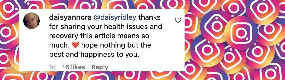 A fan comment dated August 7, 2024 | Source: Instagram/womenshealthmag