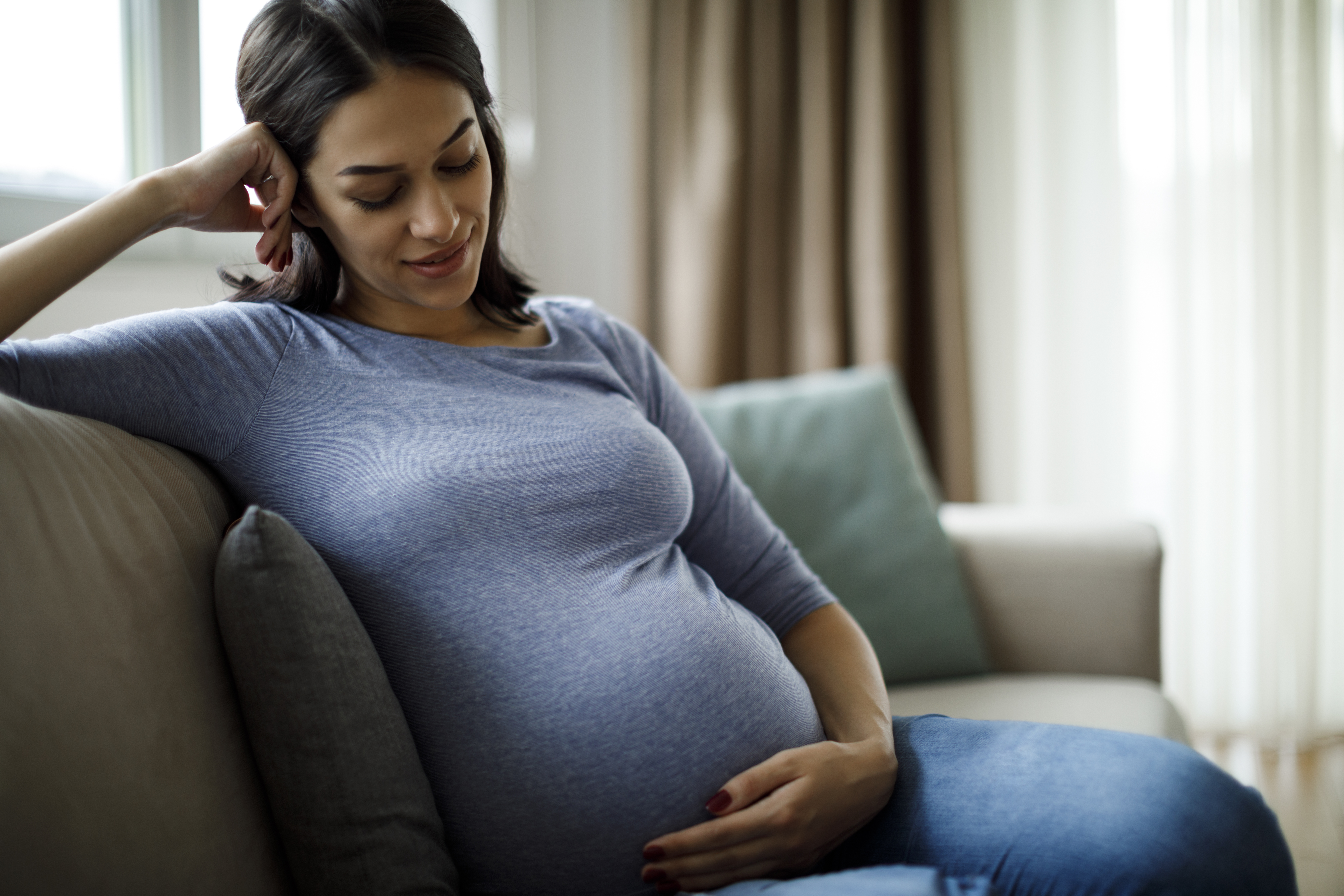 A pregnant woman thinking | Source: Getty Images