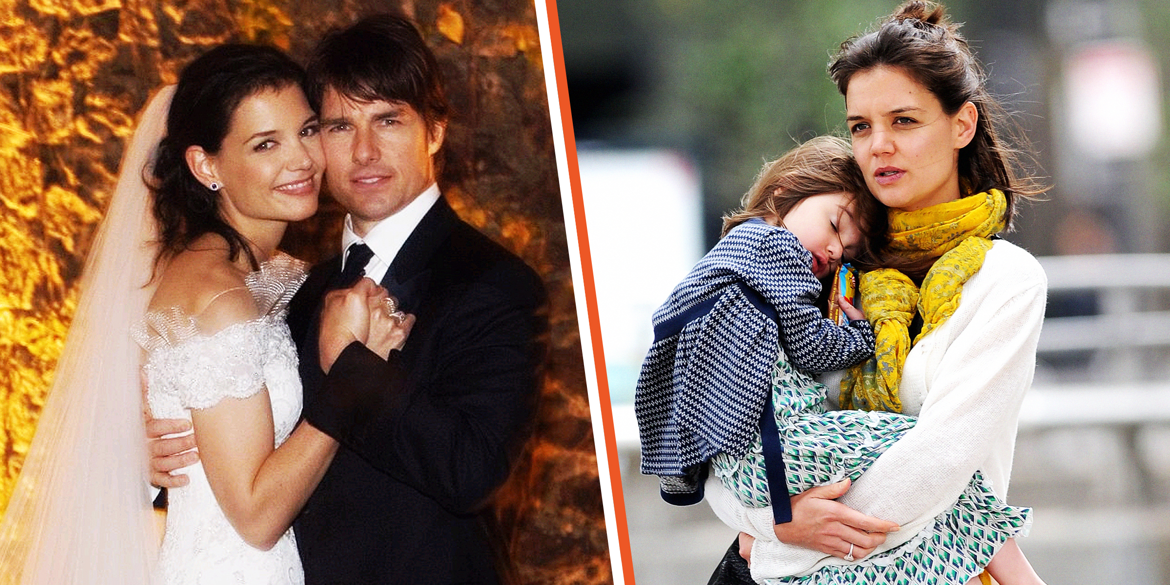 Katie Holmes and Tom Cruise | Katie Holmes and Suri Cruise | Source: Getty Images