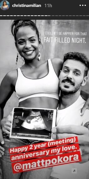 Christina Milian et M. Pokora | Photo : christinamilian/Story Instagram