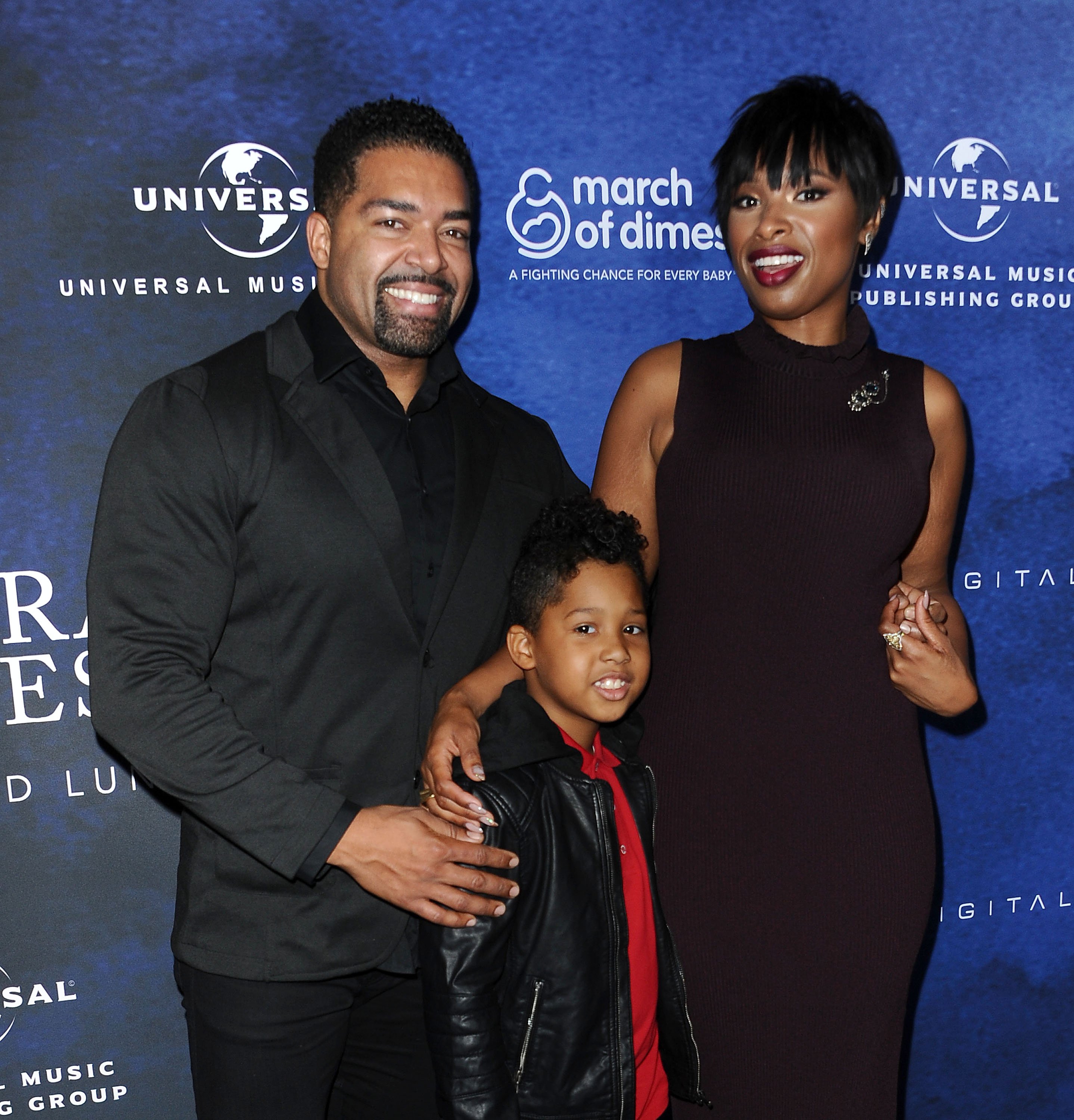 David Otunga, Jennifer Hudson, and their son David Otunga Jr. at the March of Dimes Celebration of Babies on December 9, 2016 | Source: Getty Images