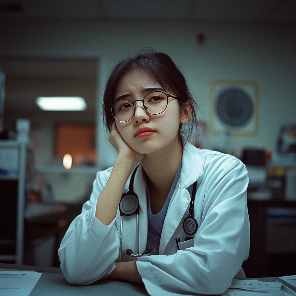 A stressed neurologist at work | Source: Midjourney