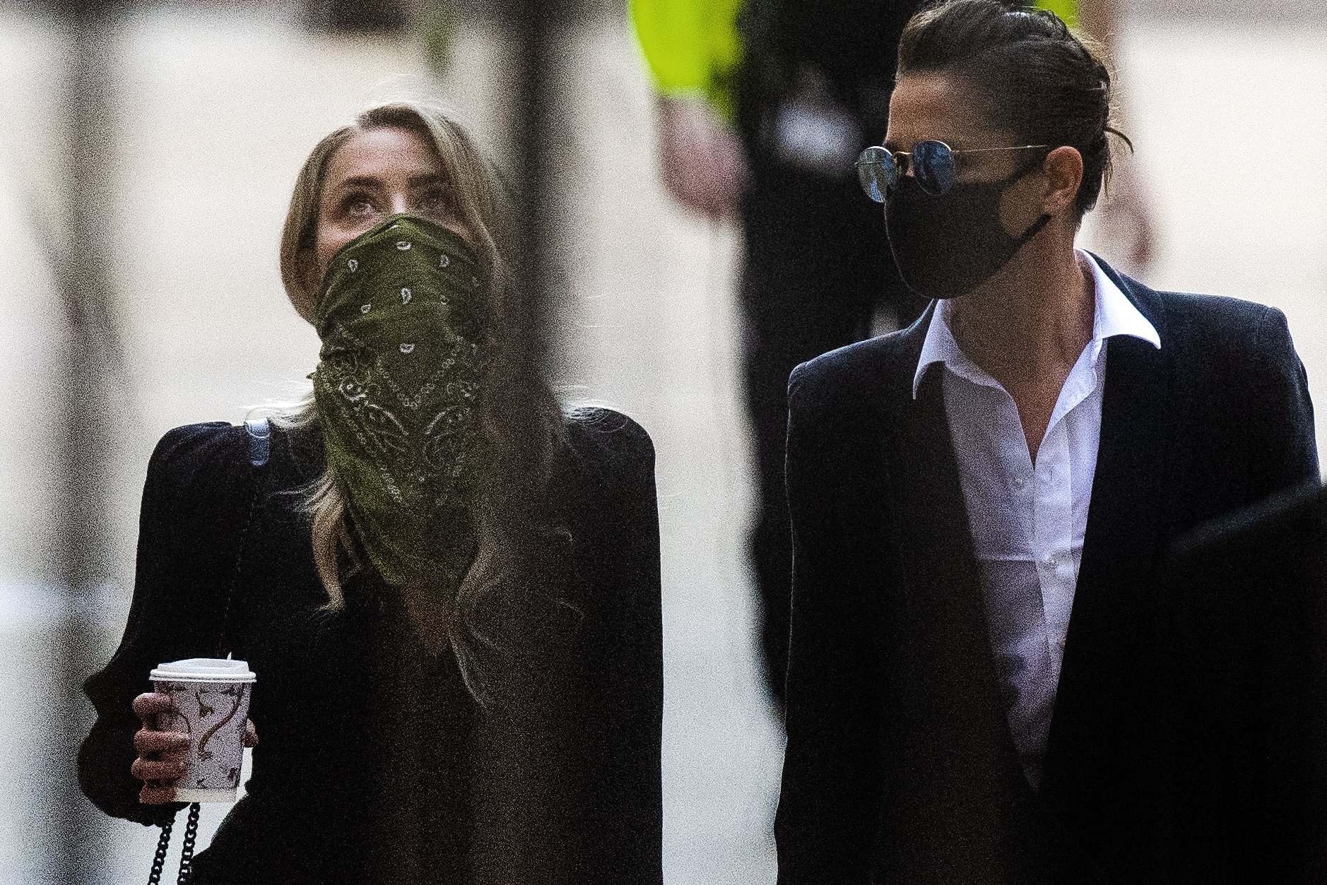Bianca Butti and ex-girlfriend, Amber Heard, photographed arriving at the High Court in London Johnny Depp's libel case hearing against the publishers of The Sun | Source: Getty Images