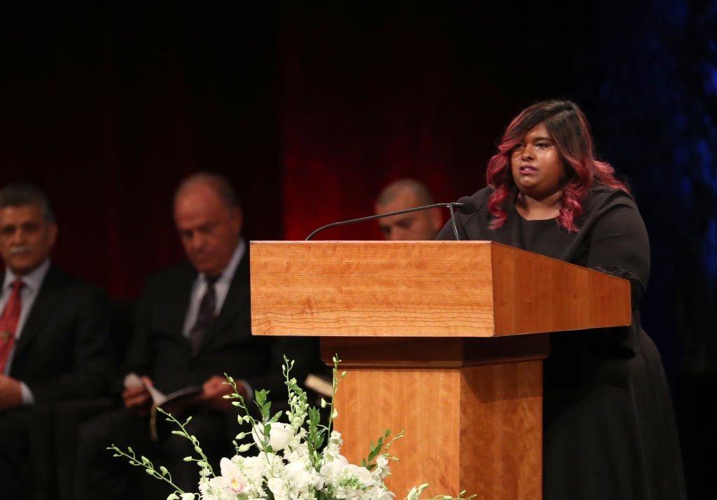 Bridget McCain speaks during a memorial service of U.S. Sen. John McCain on August 30, 2018 | Photo: GettyImages