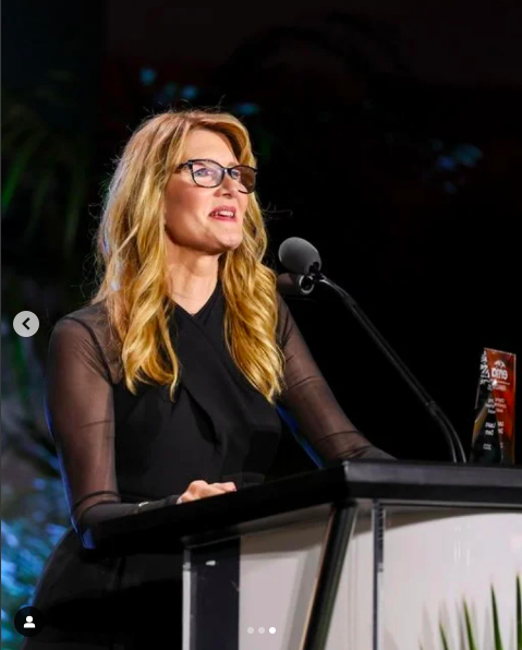 Laura Dern speaking at the 33rd Annual Environmental Media Association (EMA) Awards Gala posted on January 29, 2024 | Source: Instagram/michellepfeifferofficial